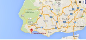 praia santa marta cascais portugal kaart