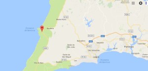 carrapateira kaart portugal