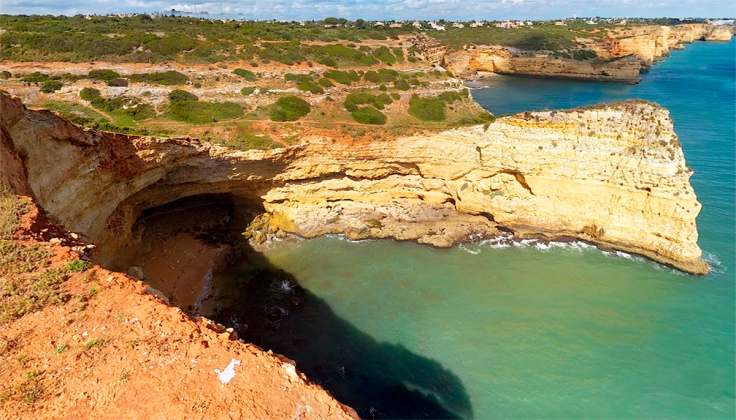 praia da infanta vlakbij Ferragudo, ideaal om te snorkelen of te duiken 002