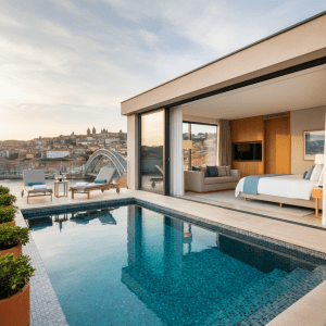 Hotels met privé zwembad of swim-up kamers in Porto