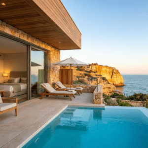 Luxe Hotels met swim-up kamers in Carvoeiro